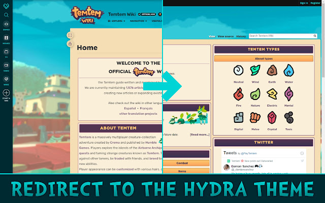 Fandom Force Hydra  from Chrome web store to be run with OffiDocs Chromium online