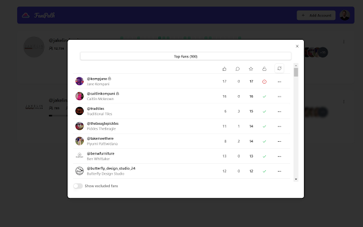 FanPath Instagram Analytics  from Chrome web store to be run with OffiDocs Chromium online