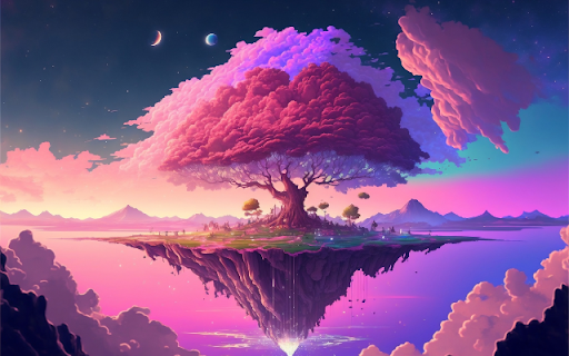 Fantasy Floating Islands  from Chrome web store to be run with OffiDocs Chromium online