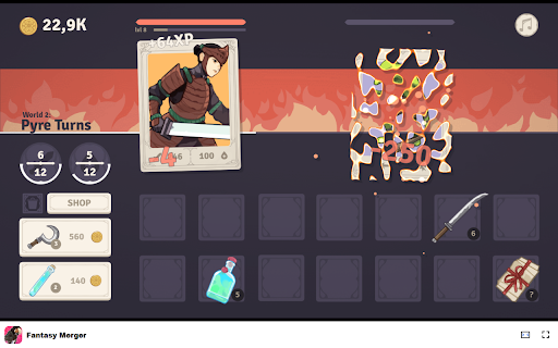 Fantasy Merger Game Merge and evolve to become the ultimate hero!  from Chrome web store to be run with OffiDocs Chromium online