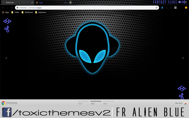 Fantasy Radio Alien Blue  from Chrome web store to be run with OffiDocs Chromium online