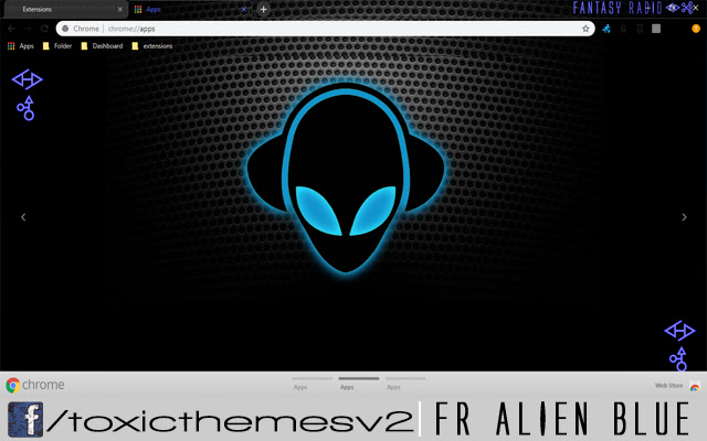 يتم تشغيل Fantasy Radio Alien Blue من متجر Chrome الإلكتروني مع OffiDocs Chromium عبر الإنترنت