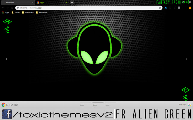 Fantasy Radio Alien Green از فروشگاه وب Chrome با OffiDocs Chromium به صورت آنلاین اجرا می شود