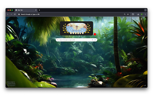 Fantasy Tropical Forest | River | Palms  from Chrome web store to be run with OffiDocs Chromium online