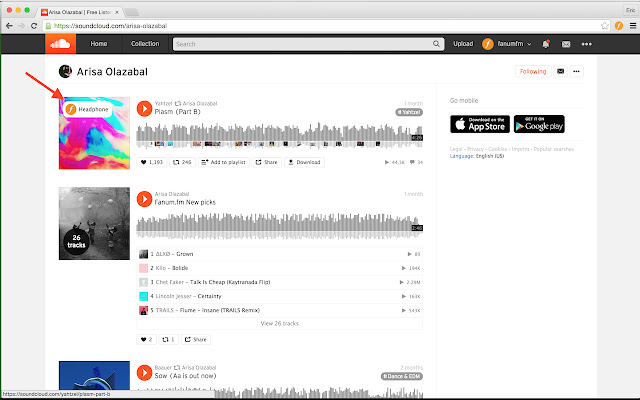 fanum.fm  from Chrome web store to be run with OffiDocs Chromium online