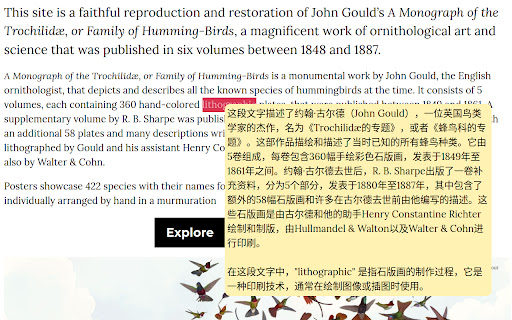 Fanyi: Contextual Translation  from Chrome web store to be run with OffiDocs Chromium online