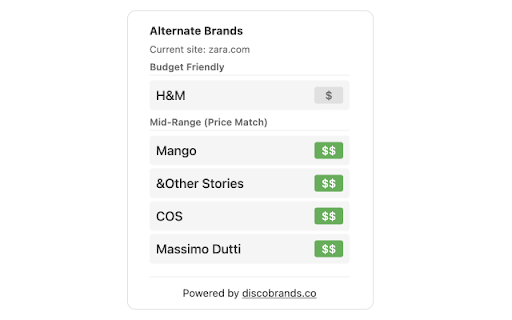 Fashion Brand Finder  from Chrome web store to be run with OffiDocs Chromium online
