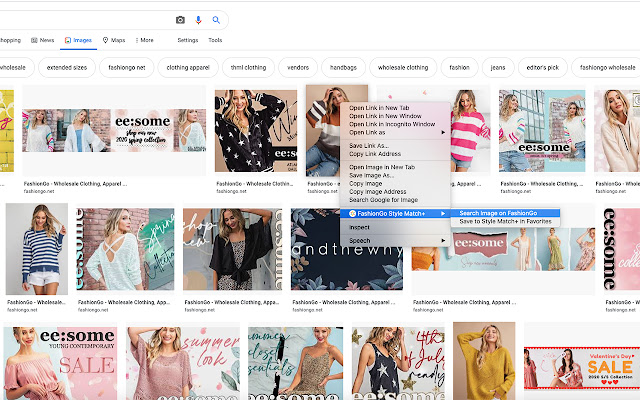 FashionGo Style Match+  from Chrome web store to be run with OffiDocs Chromium online