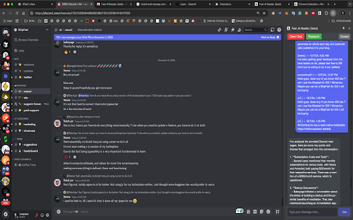 Fast AI Reader (beta)  from Chrome web store to be run with OffiDocs Chromium online