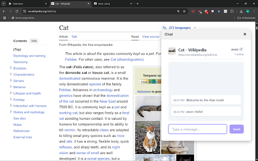 Fast Chat  from Chrome web store to be run with OffiDocs Chromium online