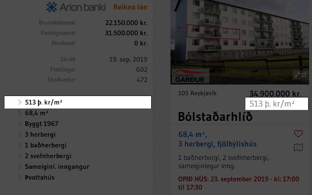 Fasteignavísir  from Chrome web store to be run with OffiDocs Chromium online