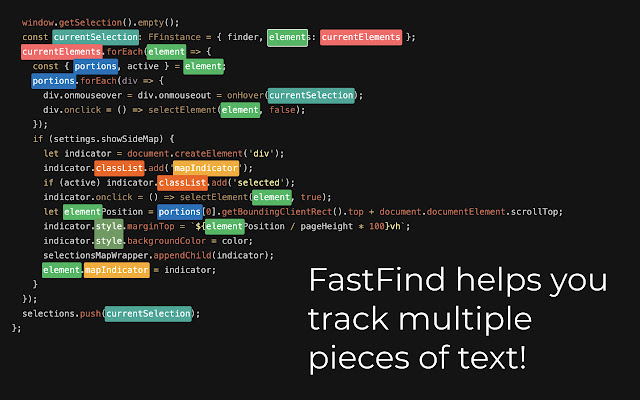 FastFind  from Chrome web store to be run with OffiDocs Chromium online