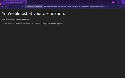 FastForward  from Chrome web store to be run with OffiDocs Chromium online