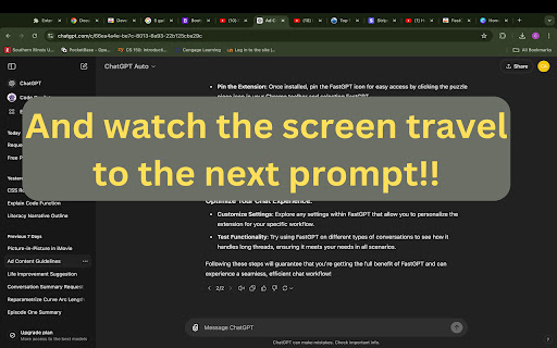 FastGPT  from Chrome web store to be run with OffiDocs Chromium online