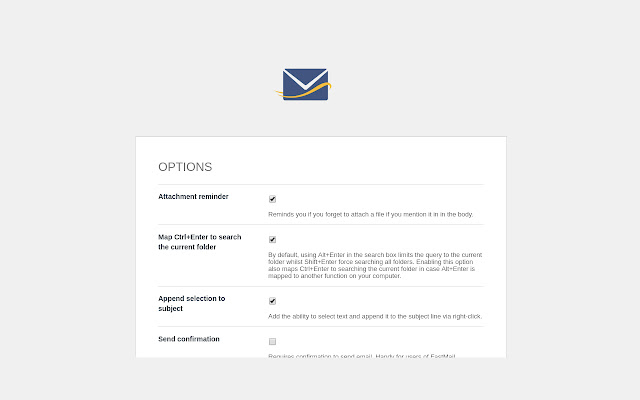 FastMail Enhancement Suite  from Chrome web store to be run with OffiDocs Chromium online