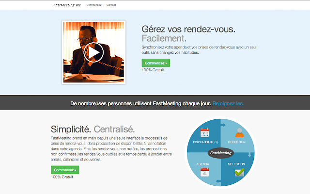 FastMeeting  from Chrome web store to be run with OffiDocs Chromium online