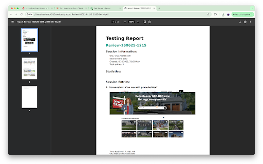 Fast Review Web Testing  Bug Reports  from Chrome web store to be run with OffiDocs Chromium online