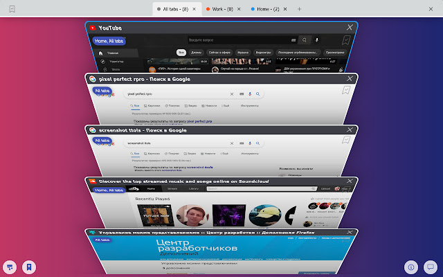 Fast tabs 3D  from Chrome web store to be run with OffiDocs Chromium online