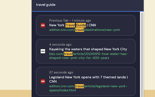 Fast Tab Search  from Chrome web store to be run with OffiDocs Chromium online