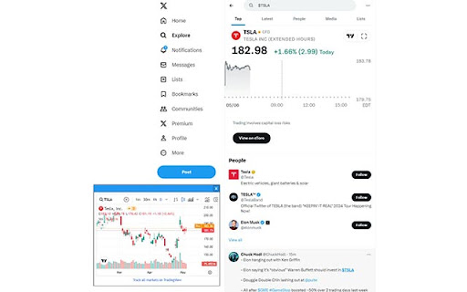 Fast Ticker Info  from Chrome web store to be run with OffiDocs Chromium online