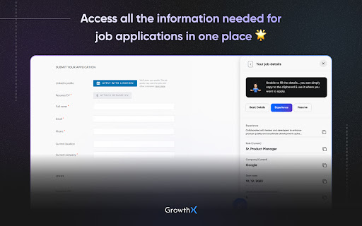 Fast track your job search with ELEVATE  from Chrome web store to be run with OffiDocs Chromium online