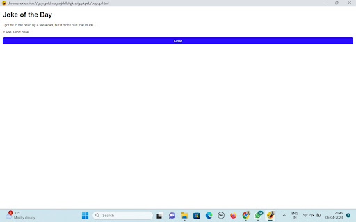 Fatigue Joke Extension from Chrome web store to be run with OffiDocs Chromium online Fatigue Joke Extension from Chrome web store to be run with OffiDocs Chromium online