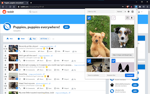 Fatkun Batch Download Image  from Chrome web store to be run with OffiDocs Chromium online