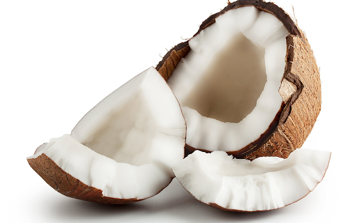 Fat white coconut pulp  from Chrome web store to be run with OffiDocs Chromium online