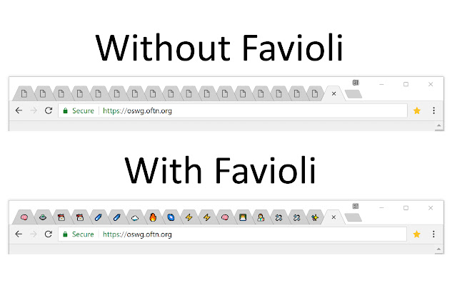 Favioli  from Chrome web store to be run with OffiDocs Chromium online