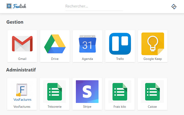 Favlink  from Chrome web store to be run with OffiDocs Chromium online