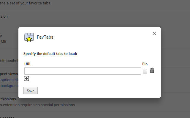 FavTabs  from Chrome web store to be run with OffiDocs Chromium online