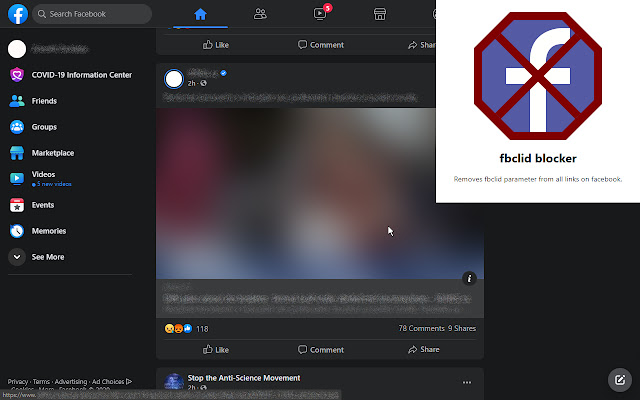 Fbclid Blocker  from Chrome web store to be run with OffiDocs Chromium online