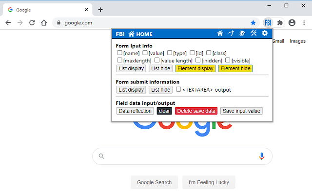 FBI (Form Business Information)  from Chrome web store to be run with OffiDocs Chromium online