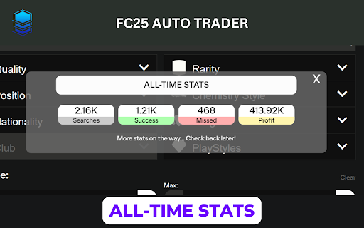 FC25 Auto Trader  from Chrome web store to be run with OffiDocs Chromium online