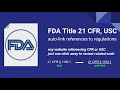 FDA 21 CFR من متجر Chrome الإلكتروني ليتم تشغيله باستخدام OffiDocs Chromium عبر الإنترنت