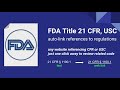 Chrome വെബ് സ്റ്റോറിൽ നിന്നുള്ള FDA 21 CFR, OffiDocs Chromium ഓൺലൈനിൽ പ്രവർത്തിക്കും