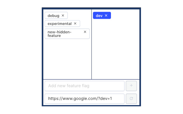 feature flagger  from Chrome web store to be run with OffiDocs Chromium online