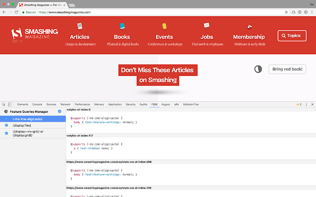 Feature Queries Manager  from Chrome web store to be run with OffiDocs Chromium online