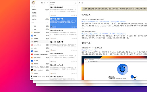 Feed 阅读器  from Chrome web store to be run with OffiDocs Chromium online