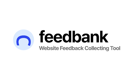 Feedbank 웹사이트 피드백 수집툴  from Chrome web store to be run with OffiDocs Chromium online