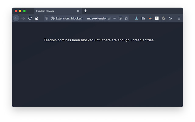 feedbin blocker  from Chrome web store to be run with OffiDocs Chromium online