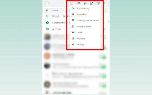 FeedBot: WhatsApp Bulk Messaging  from Chrome web store to be run with OffiDocs Chromium online
