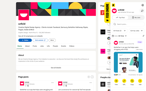 FeedEngine  from Chrome web store to be run with OffiDocs Chromium online