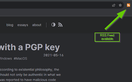FeedSpotter  from Chrome web store to be run with OffiDocs Chromium online