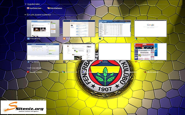Fenerbahçe 1907 Theme  from Chrome web store to be run with OffiDocs Chromium online