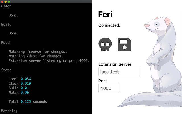 Feri  from Chrome web store to be run with OffiDocs Chromium online