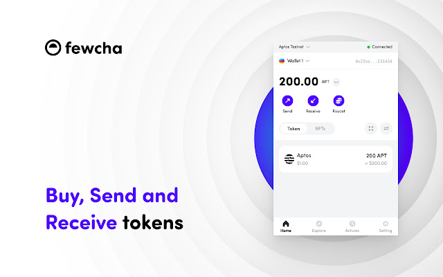 Fewcha Move Wallet  from Chrome web store to be run with OffiDocs Chromium online