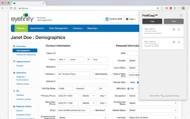 ক্রোম ওয়েব স্টোর থেকে FieldCopy অনলাইনে OffiDocs Chromium দিয়ে চালানো হবে