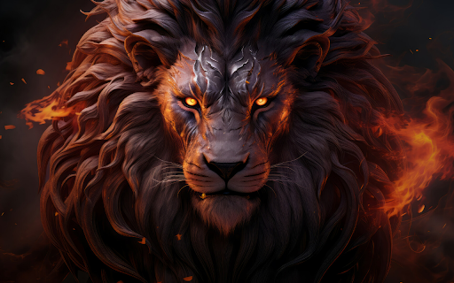 Fierce Fire Lion  from Chrome web store to be run with OffiDocs Chromium online