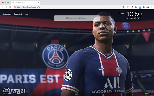 FIFA22 Home Page  from Chrome web store to be run with OffiDocs Chromium online